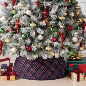 NEW Target Wondershop Plaid Christmas Tree Collar Preppy